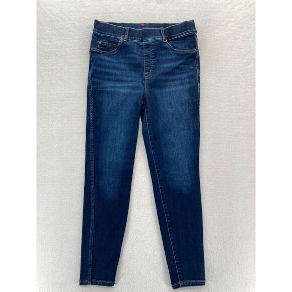 SPANX Denim - Spanx Jeans Women's 30x28 Pull On Skinny Ankle Dark Wash Blue Stretch Denim